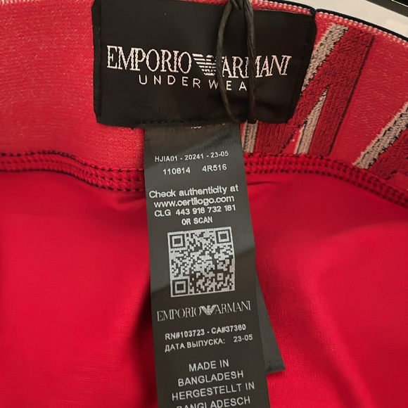 EMPORIO ARMANI Red Briefs, NWT - Picture 7 of 8